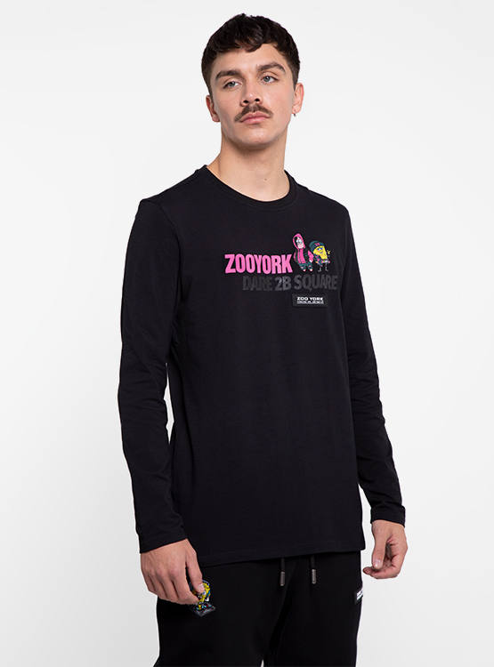 Ripley POLERA ZOO YORK BOB 2B SQUARE CUELLO REDONDO MANGA LARGA