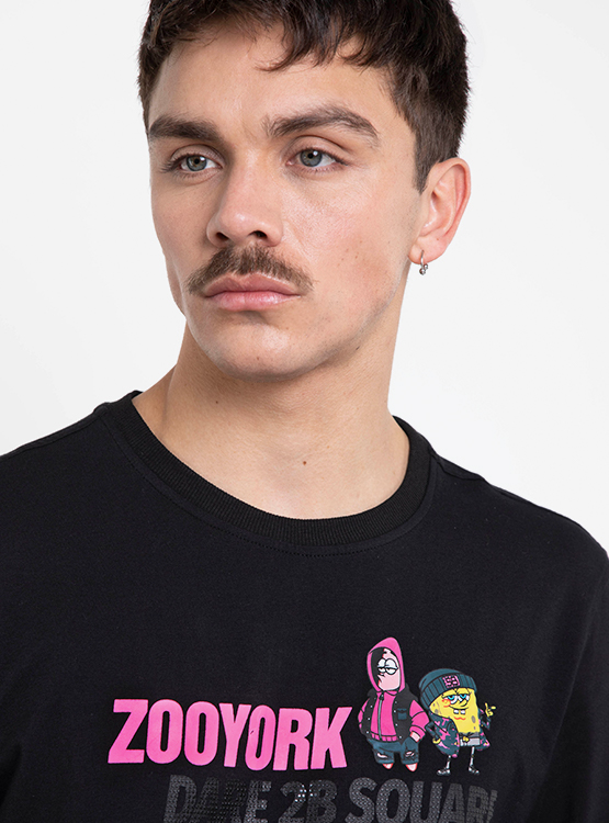 Ripley POLERA ZOO YORK BOB 2B SQUARE CUELLO REDONDO MANGA LARGA