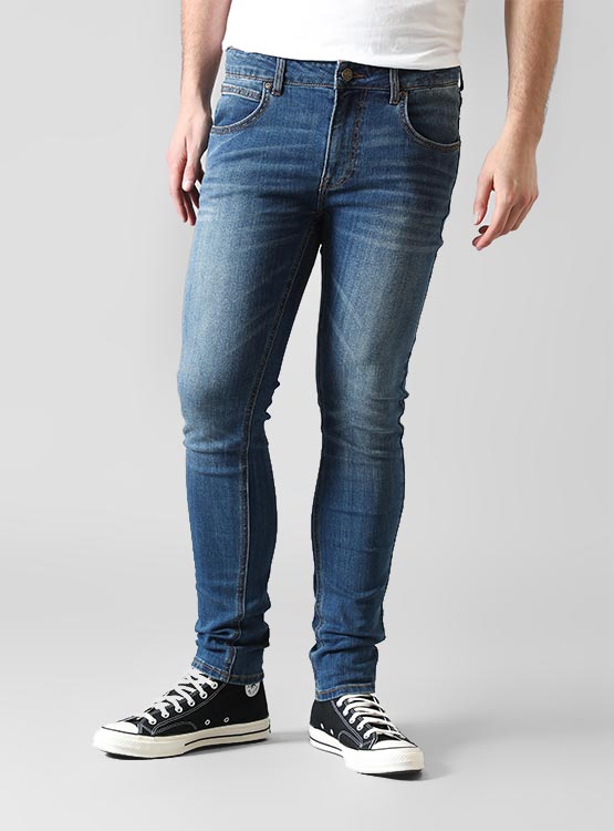 Jean Lee Luke Pour Homme - Coupe Slim Tapered En Denim Stretch - Taille Normale - Neuf Avec étiquettes