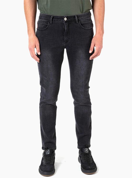 JEANS SLIM HOMBRE ELLUS BLACK FIVE POCKETS BASIC - 2