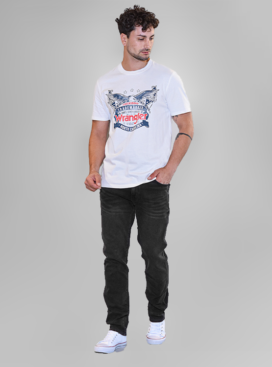 Jeans Uomo Wrangler Texas Slim - Taglio Adatto, Tessuto Elasticizzato In Cotone, Comodi E Stilosi