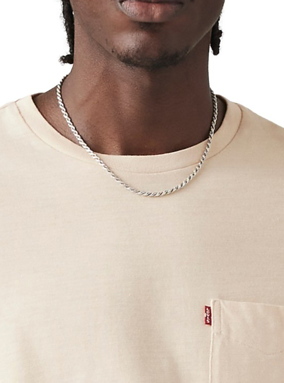 POLERA ALGODÓN HOMBRE LEVIS NARANJO - 3