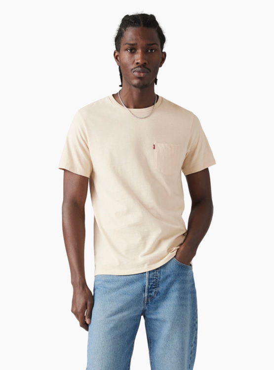 POLERA ALGODÓN HOMBRE LEVIS NARANJO - 1
