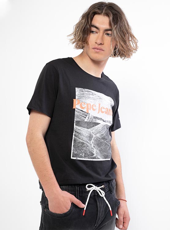 POLERA PEPE JEANS YANN CUELLO REDONDO MANGA CORTA - 3