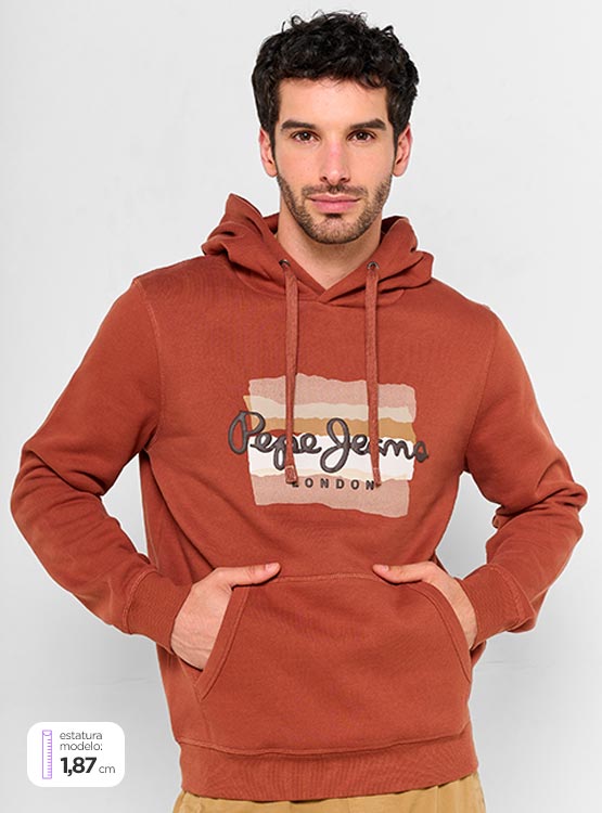 Pepe Jeans Saul Hoodie – Sweatshirt Mit Kapuze Und Logo | Normale Passform Für Herren