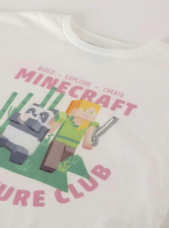 POLERA NIÑA MINECRAFT - 3