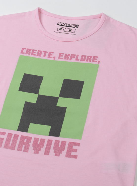 POLERA NIÑA MINECRAFT - 3
