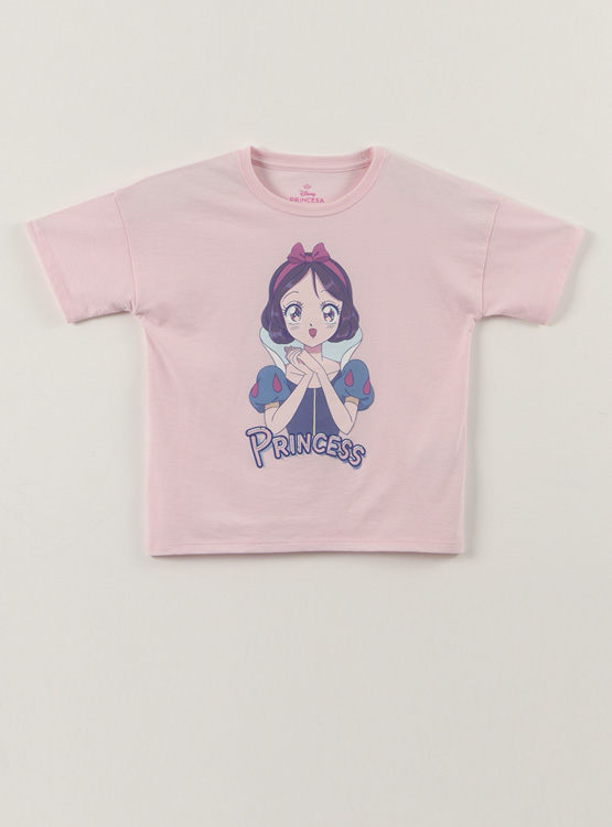 POLERA MANGA CORTA NIÑA PRINCESAS - 1