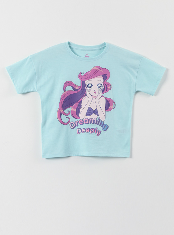 POLERA MANGA CORTA NIÑA PRINCESAS - 1