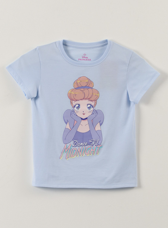 POLERA MANGA CORTA NIÑA PRINCESAS - 1