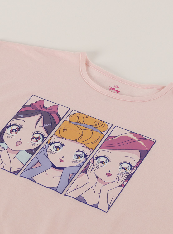 POLERA MANGA CORTA NIÑA PRINCESAS - 3