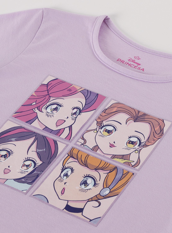 POLERA MANGA CORTA NIÑA PRINCESAS - 3