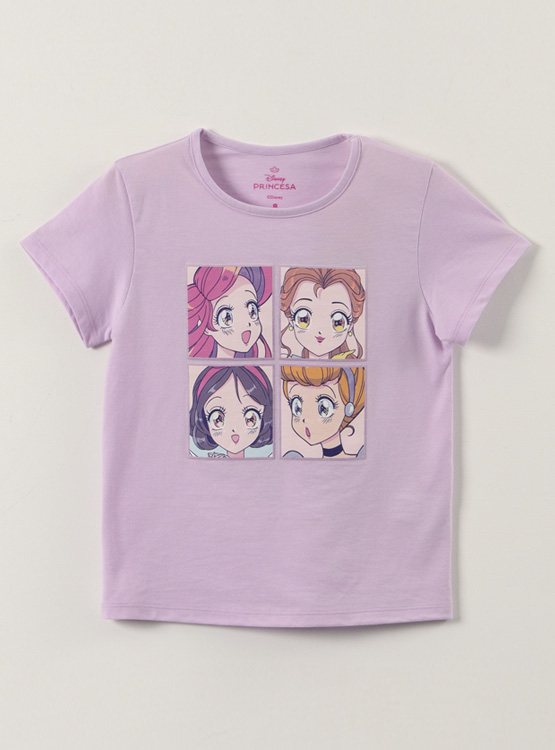 POLERA MANGA CORTA NIÑA PRINCESAS - 1