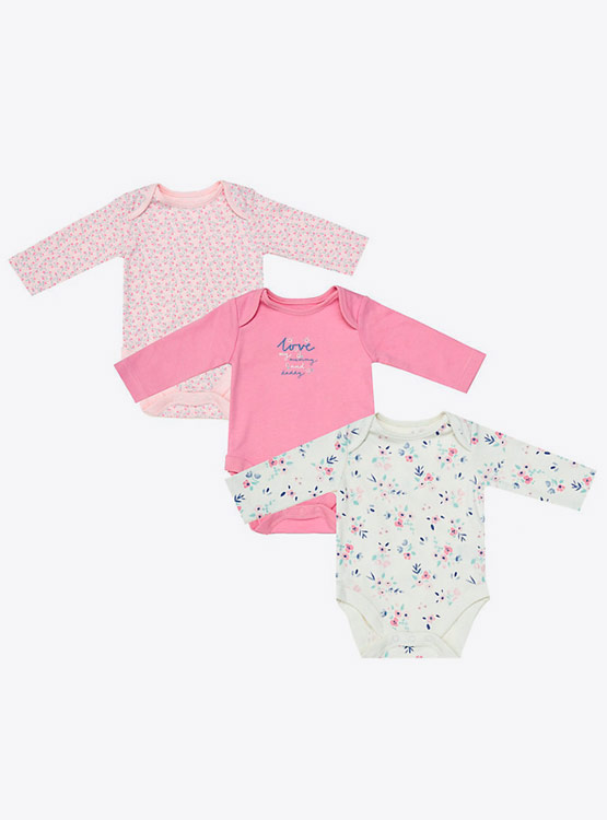 Mothercare 2 Pack Polo Long-Sleeved Bodysuits