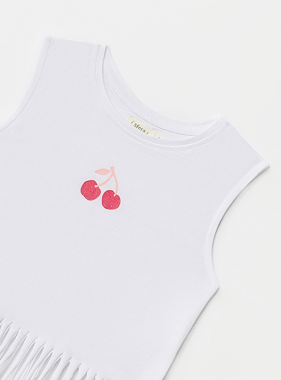 POLERA ALGODÓN NIÑA SFERA FLECOS - 3