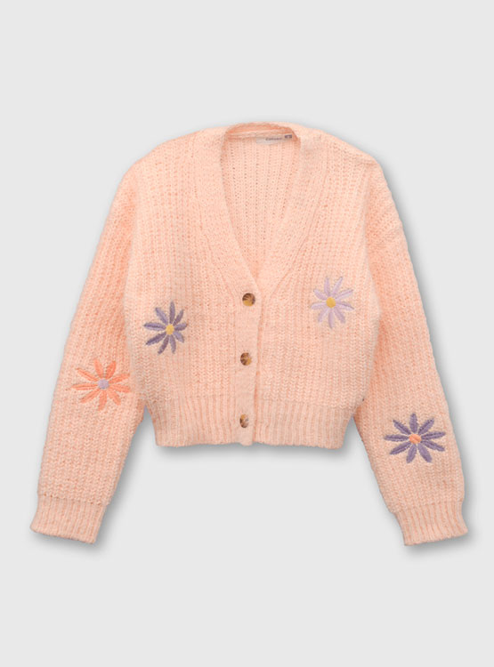 CARDIGAN NIÑA COLLOKY CHALECO FLORES - 1