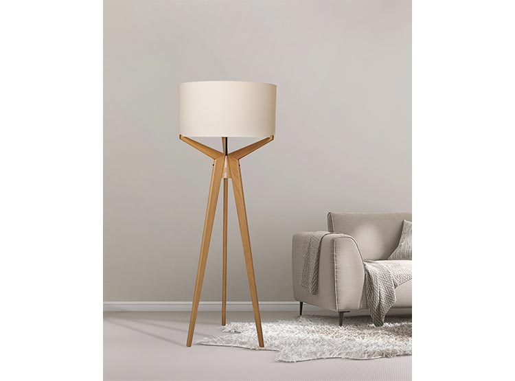 LÁMPARA DE PIE NAVI CUPULA TEJIDA 3148CT/83 - 2