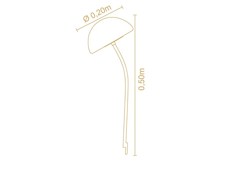 LÁMPARA DE EXTERIOR COGUMEL FIORE 3226PT - 3